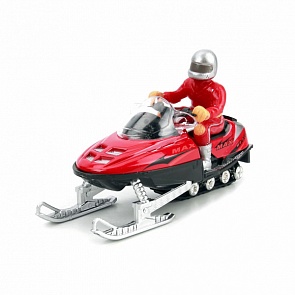 Снегоход металлический, свет и звук, с фигуркой (Технопарк, 860-2Psim)